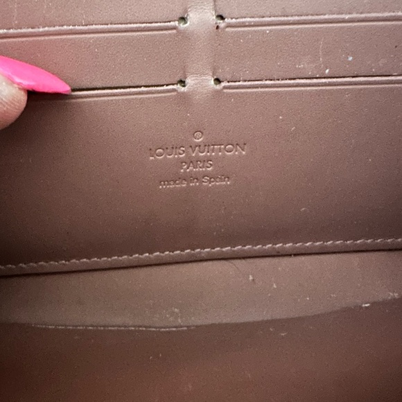 Louis Vuitton Monogram Vernis Ikat Pink Flower Zippy Wallet EXCELLENT Condition - Picture 7 of 11